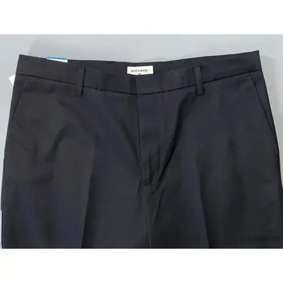 Dockers Non-Iron Khaki Classic Fit Stretch Chino Pants. Black, Men's 36X31. NWT! - Picture 4 of 7